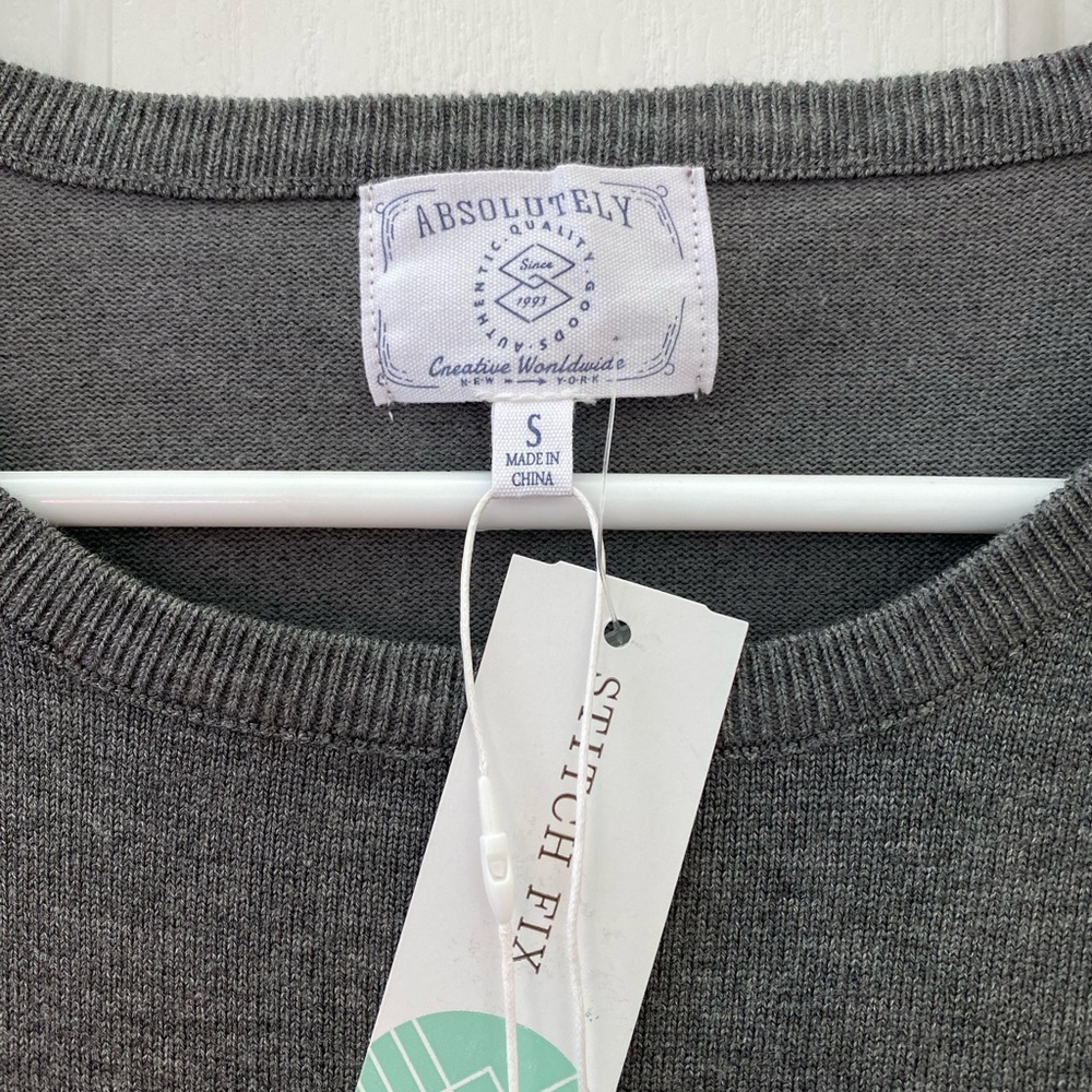 Brand new ladies polka dot classic sweater, size M